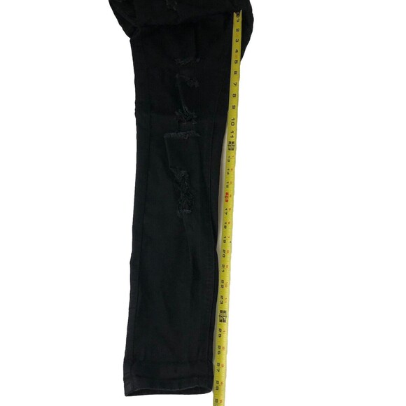 Ci Sono Denim Collection Black Women's Distressed Jeans Size 11 - Picture 7 of 15